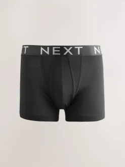 Taille Noir à texte Ombre - Boxers hipsters riches en coton mélangé