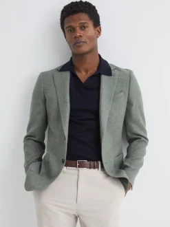 Tan - Ceinture Reiss Dante en cuir lisse