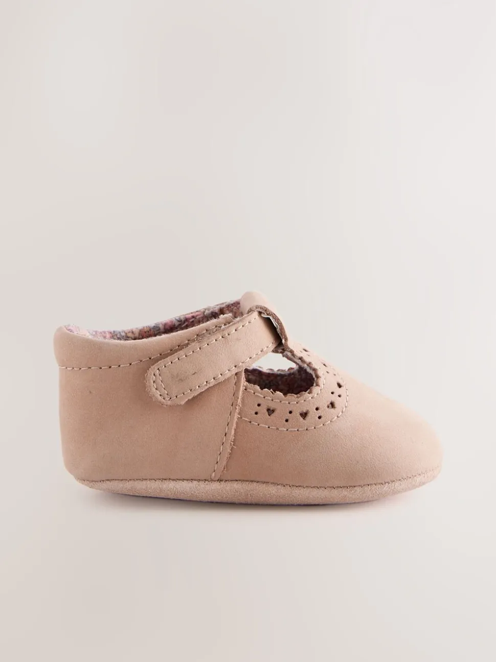 Tan - Leather Bébé T-Bar Chaussures (0-24mths)