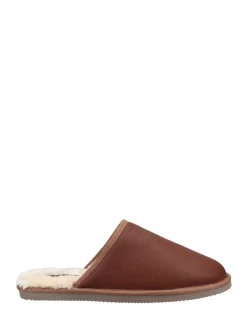 Tan foncé - Chaussons Hush Puppies Coady en cuir