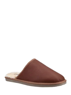 Tan foncé - Chaussons Hush Puppies Coady en cuir