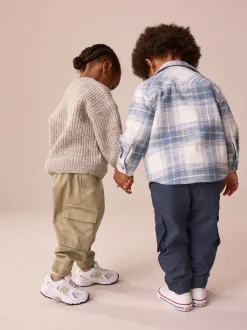 Tan/Marine - Lot de 2 pantalons cargo (3mois à7ans)