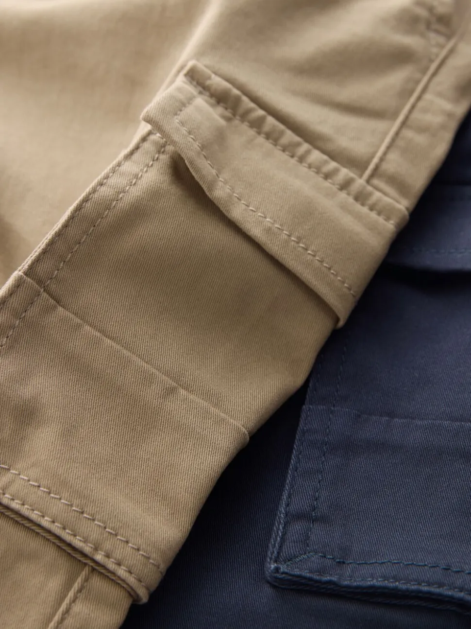 Tan/Marine - Lot de 2 pantalons cargo (3mois à7ans)