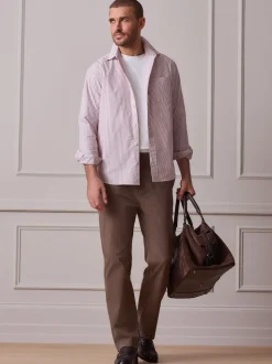Taupe (Taupe) - Ajustement droit - Pantalon chino Ultimate