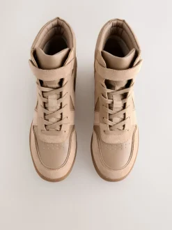 Taupe (Taupe) - Baskets compensées à lacets Forever Comfort®