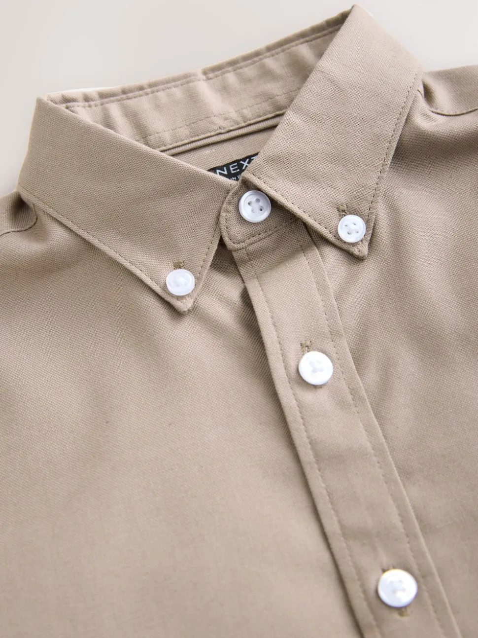 Taupe (Taupe) - Manches courtes Coton riche Oxford Chemise (3-16ans)