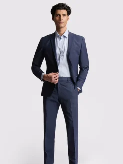 Ted Baker Tailoring Premium Panama Bleu Slim Costume Veste