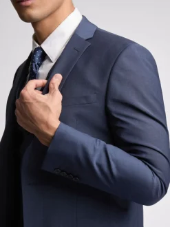 Ted Baker Tailoring Premium Panama Bleu Slim Costume Veste