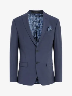 Ted Baker Tailoring Premium Panama Bleu Slim Costume Veste