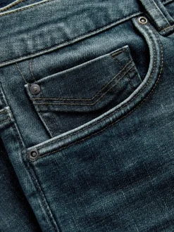 Teinte bleue - Ajustement droit - Jean Motionflex