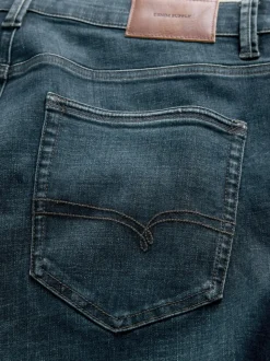 Teinte bleue - Ajustement droit - Jean Motionflex