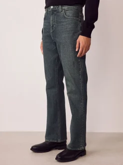 Teinte foncée - Bootcut - délavé vintage Denim Jeans