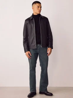 Teinte foncée - Bootcut - délavé vintage Denim Jeans