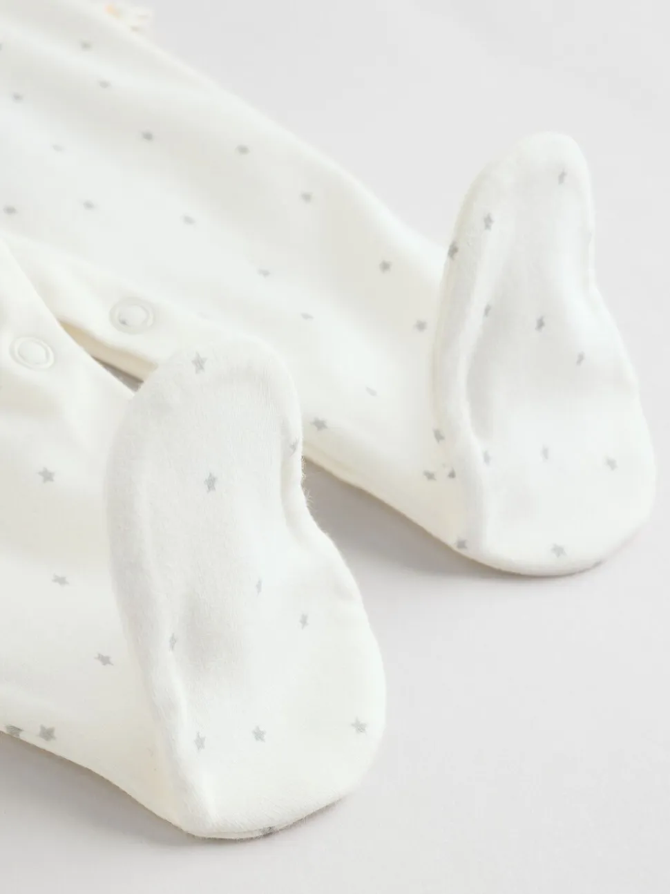 Terrain blanc - Paquet de combinaisons de nuit 3 (0-2ans)