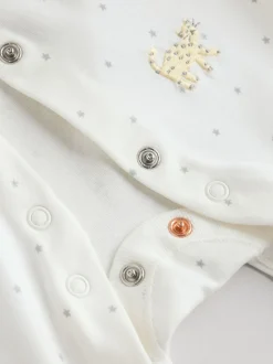 Terrain blanc - Paquet de combinaisons de nuit 3 (0-2ans)