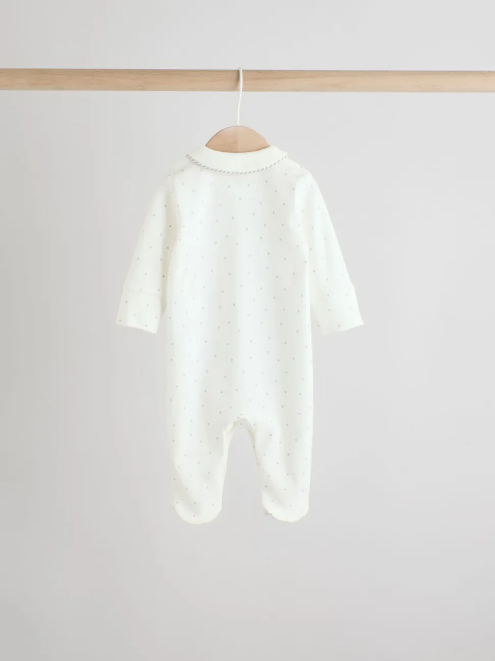 Terrain blanc - Paquet de combinaisons de nuit 3 (0-2ans)