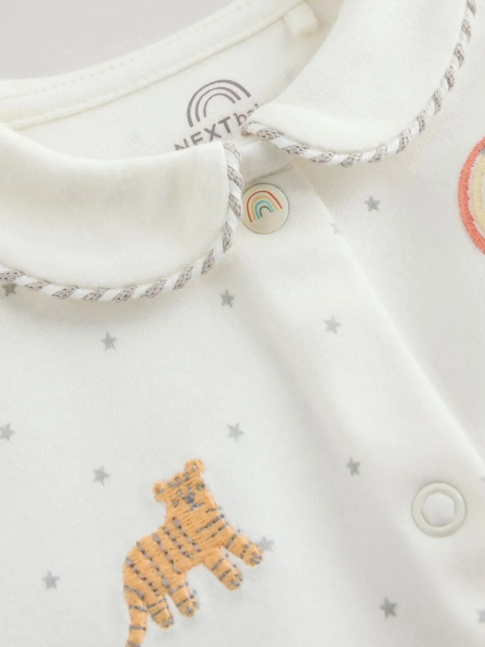 Terrain blanc - Paquet de combinaisons de nuit 3 (0-2ans)