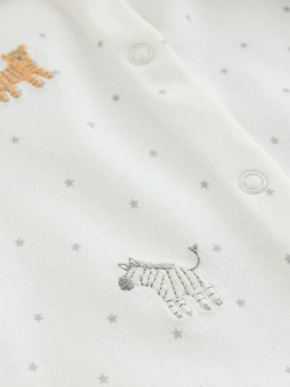 Terrain blanc - Paquet de combinaisons de nuit 3 (0-2ans)