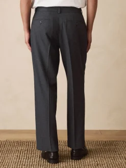 Texture grise - Ajustement droit - Pantalons texturés élégants