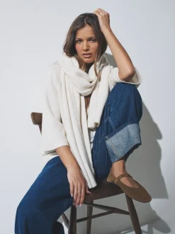 The Set lot de 2 Écharpes en maille fine