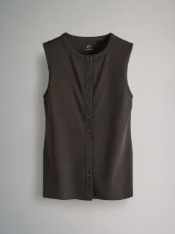 The Set lot de 3 gilets côtelés boutonnés