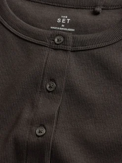 The Set lot de 3 gilets côtelés boutonnés