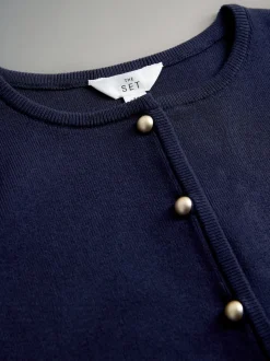 The Set lot de 2 gilets en maille Or à boutons