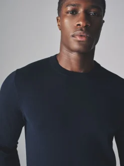 The Set lot de 4 pulls col rond en maille à manches longues