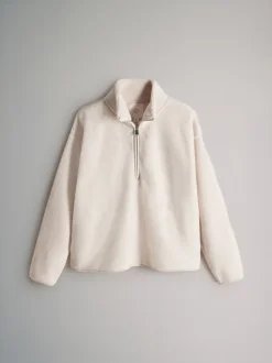 The Set lot de 2 pulls zippés à col cheminée en peau lainée 1/4