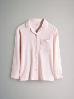 The Set lot de 2 pyjamas en jersey de viscose à manches longues