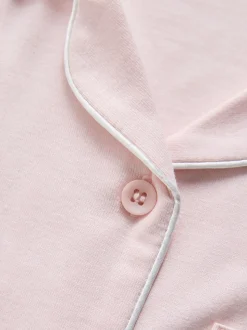 The Set lot de 2 pyjamas en jersey de viscose à manches longues