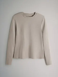 The Set lot de 3 t-shirts à manches longues à col torsadé