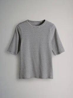 The Set lot de 5 t-shirts côtelés à manches mi-longues