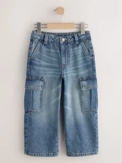 Tint denim - Jean cargo en denim super large (3-16ans)