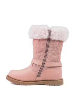 Toezone Lumi Faux Fur Zip Cœur Buckle Bottes