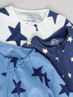 Étoile de marine - Lot de 3 dors-bien bébé à fermeture éclair bidirectionnelle (0-2ans)