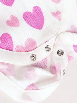 Étoile rose - Lot de 5 bodies à manches longues pour bébé