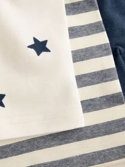 Étoiles et rayures bleues - Lot de 10 boxers (1.5-16ans)