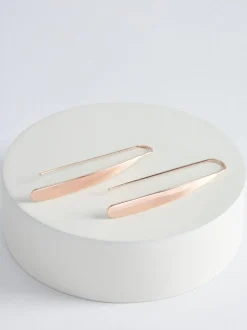 Ton d'or de rose - Boucles d'oreilles traversantes