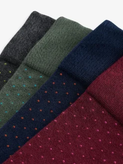 Ton riche à pois - Modal Signature Chaussettes 4 Lot