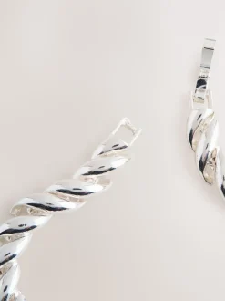 Tonalité argentée - Bracelet chaîne lisse