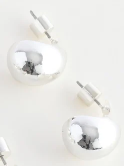 Tonalité argentée - Lot de boucles d’oreilles en forme de goutte d’eau 3