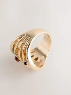 Tonalité d'or - Anneau échelle Grège insert