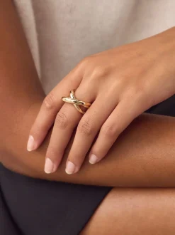 Tonalité d'or - Anneau empilé