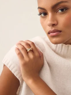 Tonalité d'or - Anneau empilé