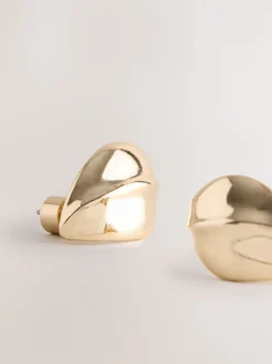 Tonalité d'or - Boucles d'oreilles Bouton