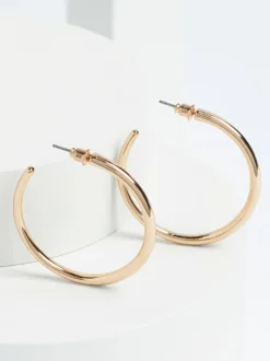 Tonalité d'or - Boucles d'oreilles créoles fuselées