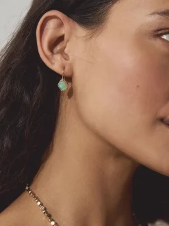 Tonalité d'or - Boucles d'oreilles avec détail Beige Sable