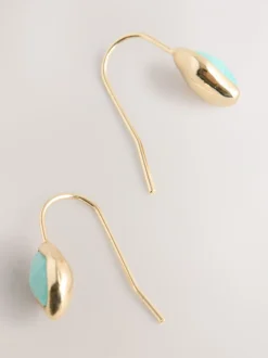 Tonalité d'or - Boucles d'oreilles avec détail Beige Sable