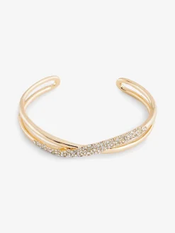 Tonalité d'or - Bracelet manchette Twist Sparkle